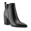 Birds Block Heel Leather Booties sold by Nine West