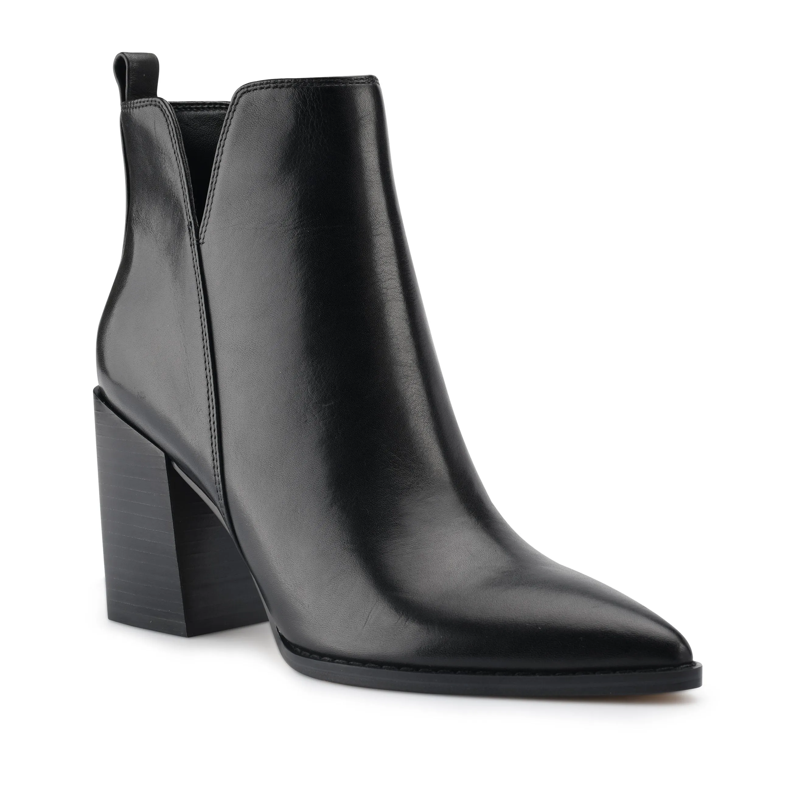 Birds Block Heel Leather Booties sold by Nine West product image thumbnail 2