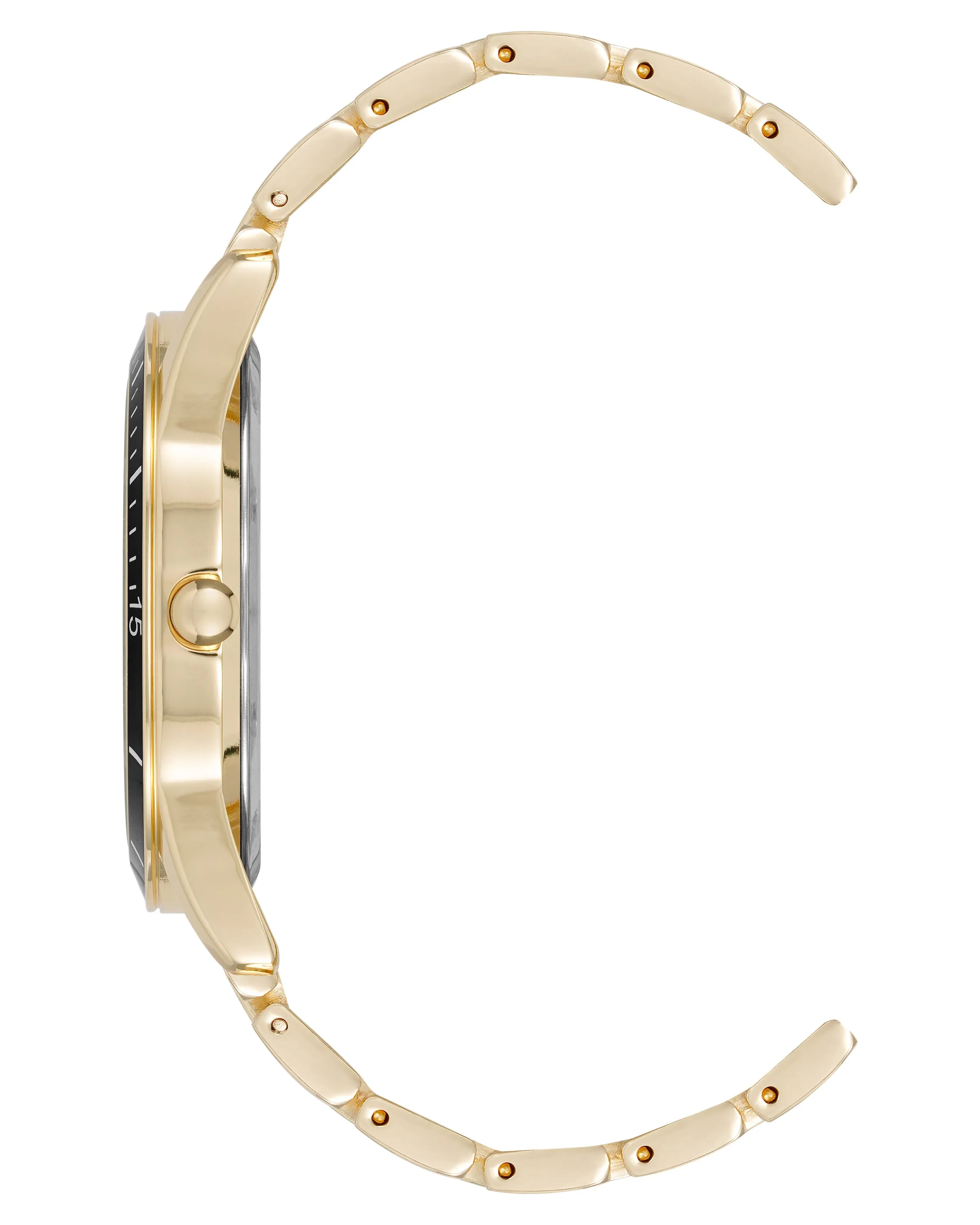 Black Bezel Bracelet Watch sold by Nine West product image thumbnail 3