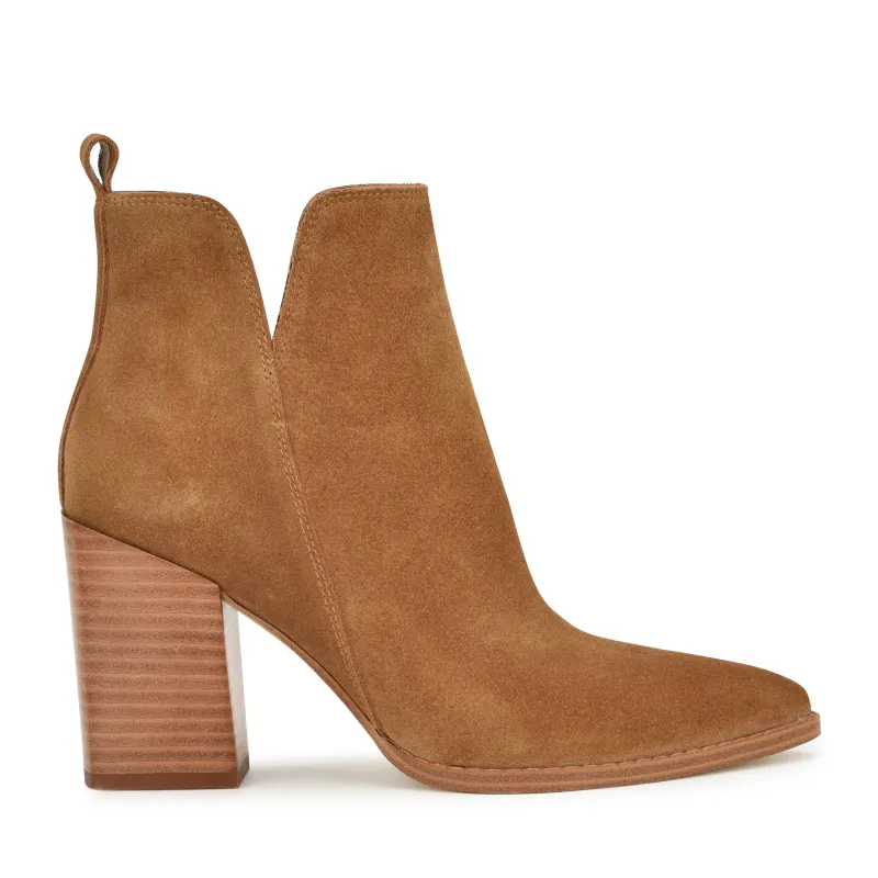 Birds Block Heel Leather Booties sold by Nine West