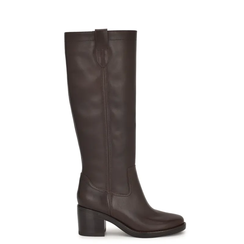 Hecee Block Heel Tailored Leather Boots sold by Nine West