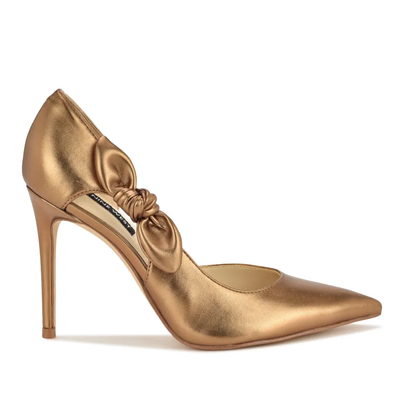 Fhalon Bow d'Orsay Pointy Toe Pumps sold by Nine West