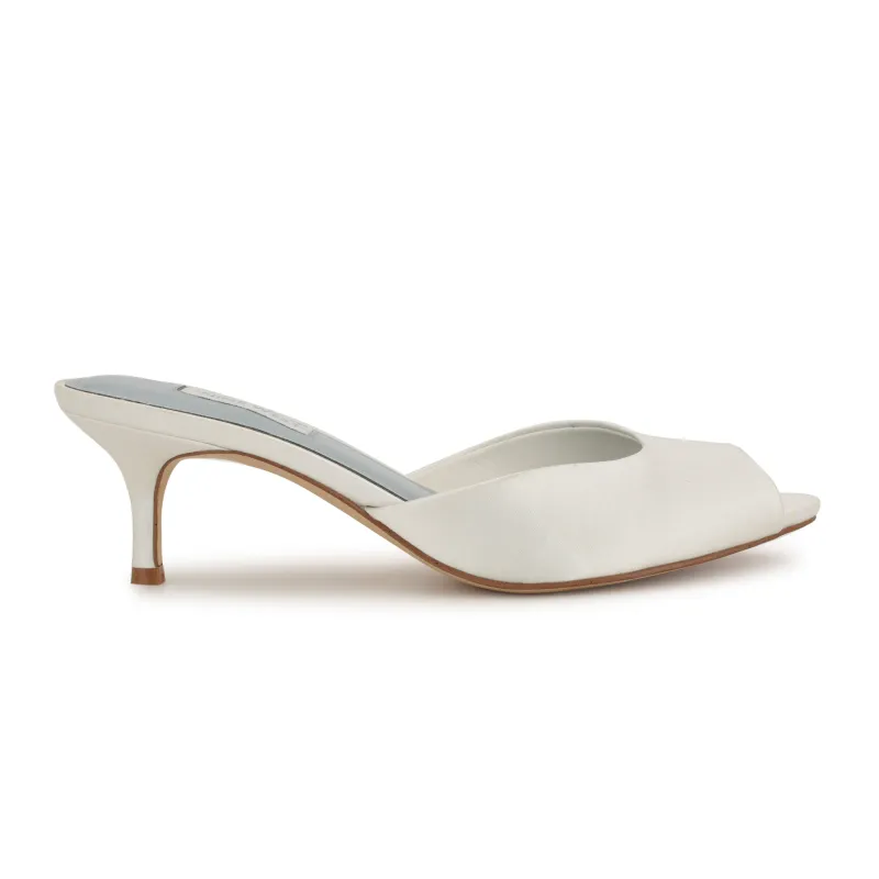 Luvlie Heeled Slide Sandals made by Nine West