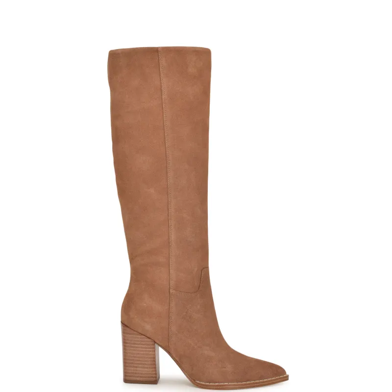Brixe Heeled Leather Boots sold by Nine West
