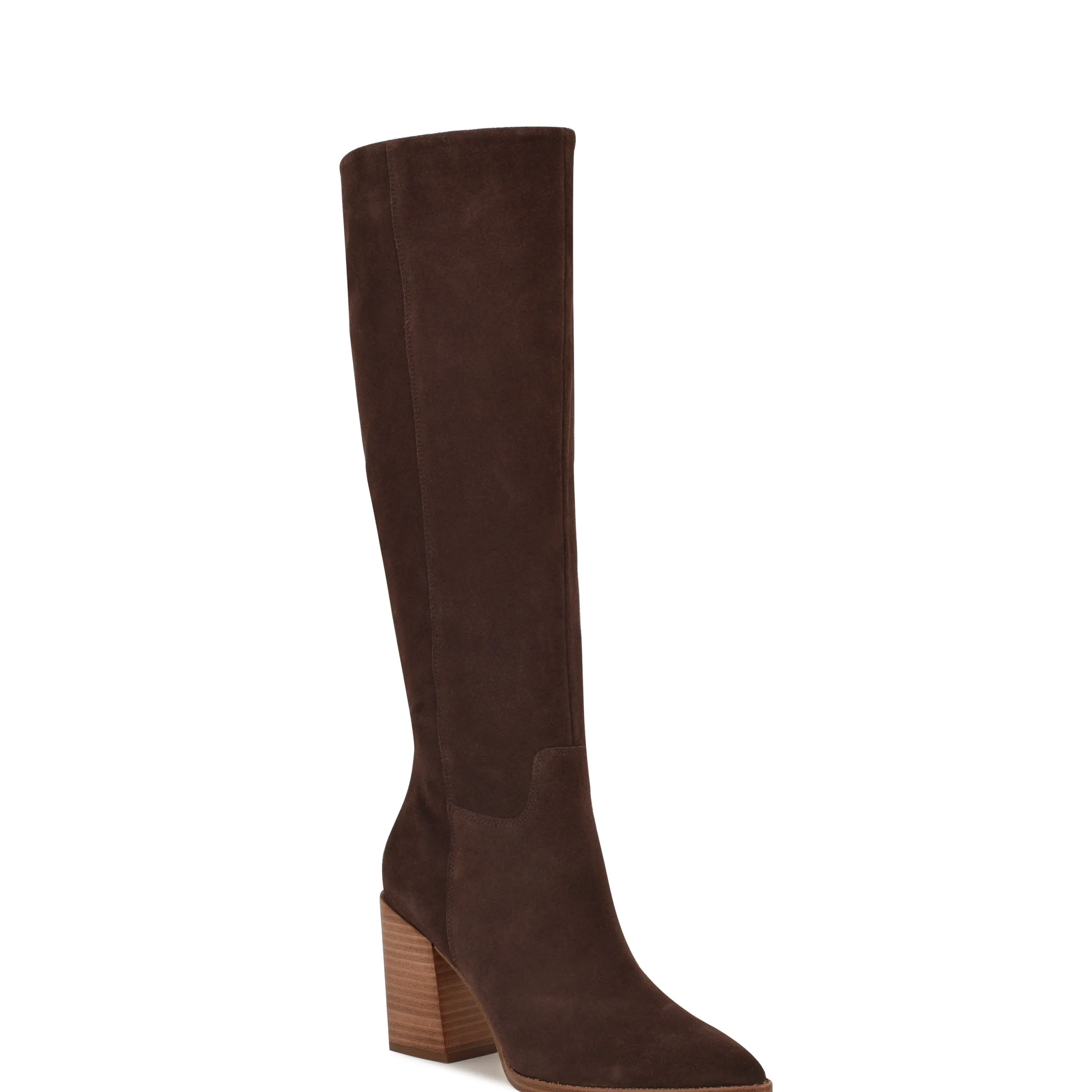Brixe Heeled Leather Boots sold by Nine West product image thumbnail 2