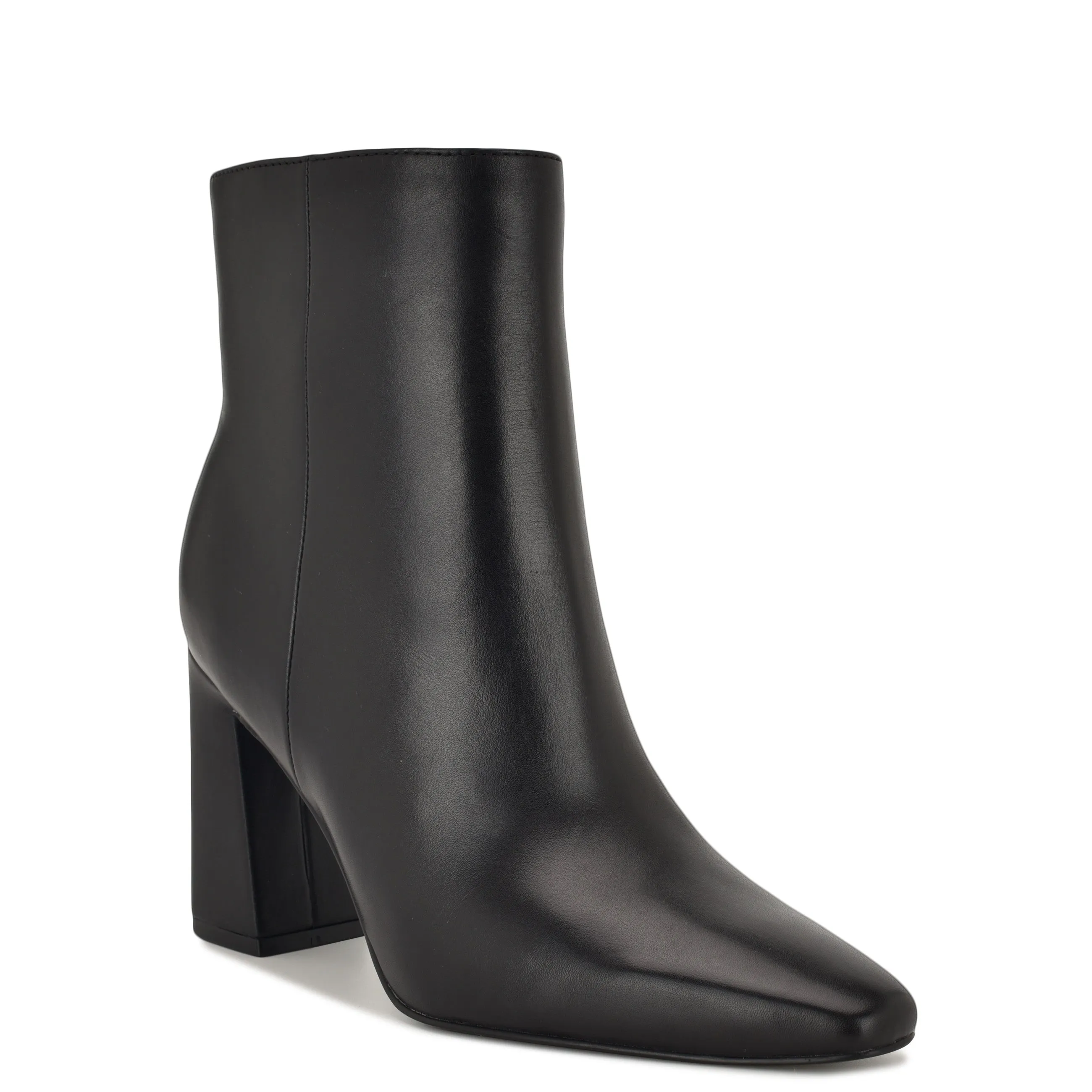 Reraye Block Heel Ankle Leather Booties sold by Nine West product image thumbnail 2