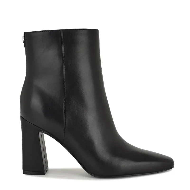 Reraye Block Heel Ankle Leather Booties sold by Nine West