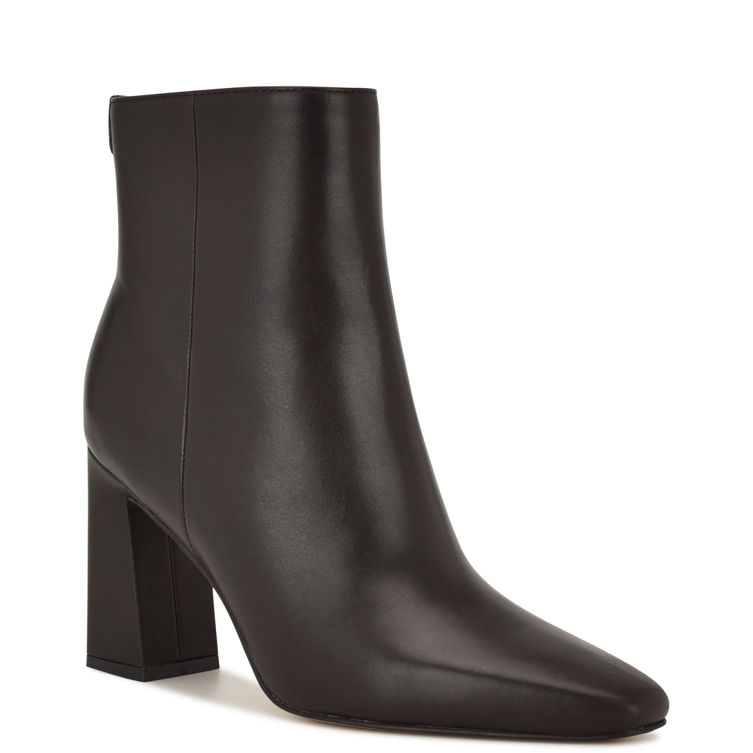Reraye Block Heel Ankle Leather Booties sold by Nine West product image thumbnail 2