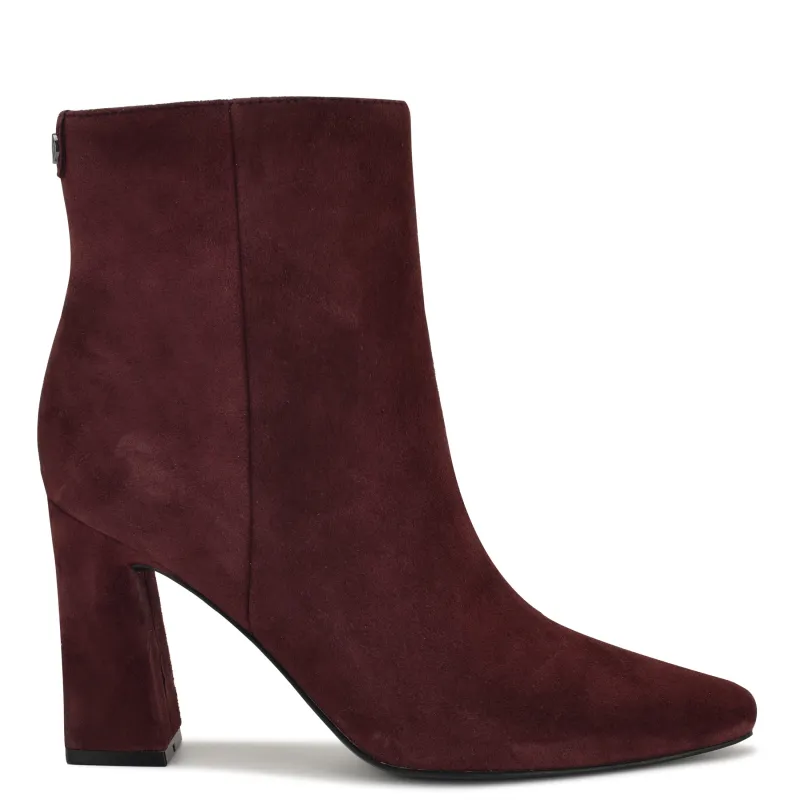 Reraye Block Heel Ankle Leather Booties sold by Nine West