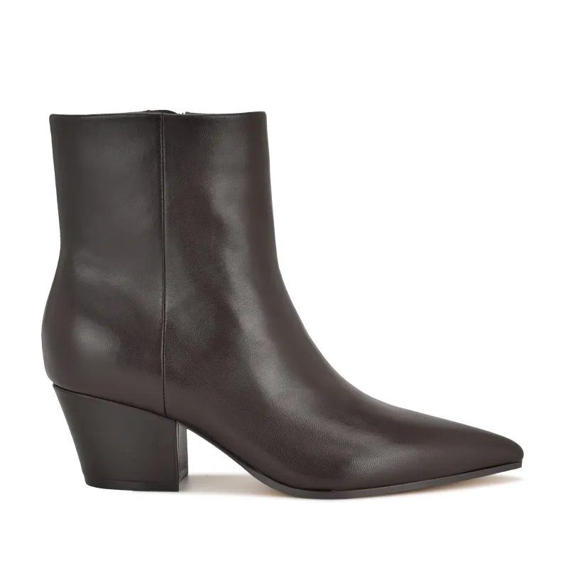 Savie Block Heel Ankle Leather Booties sold by Nine West