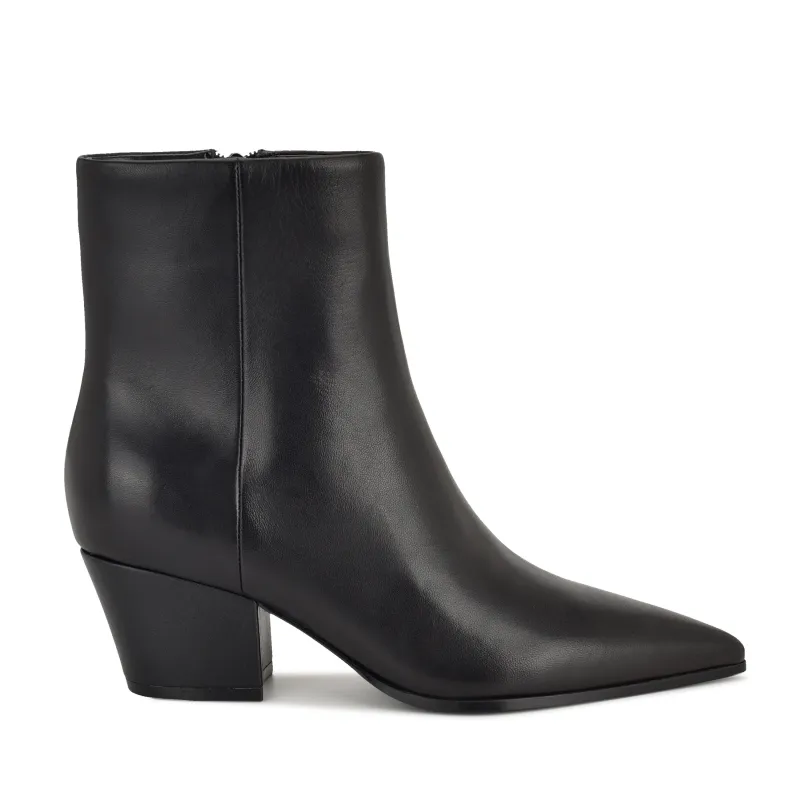 Savie Block Heel Ankle Leather Booties sold by Nine West