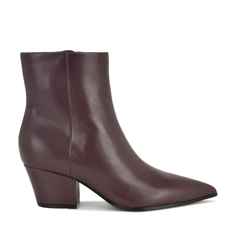 Savie Block Heel Ankle Leather Booties sold by Nine West