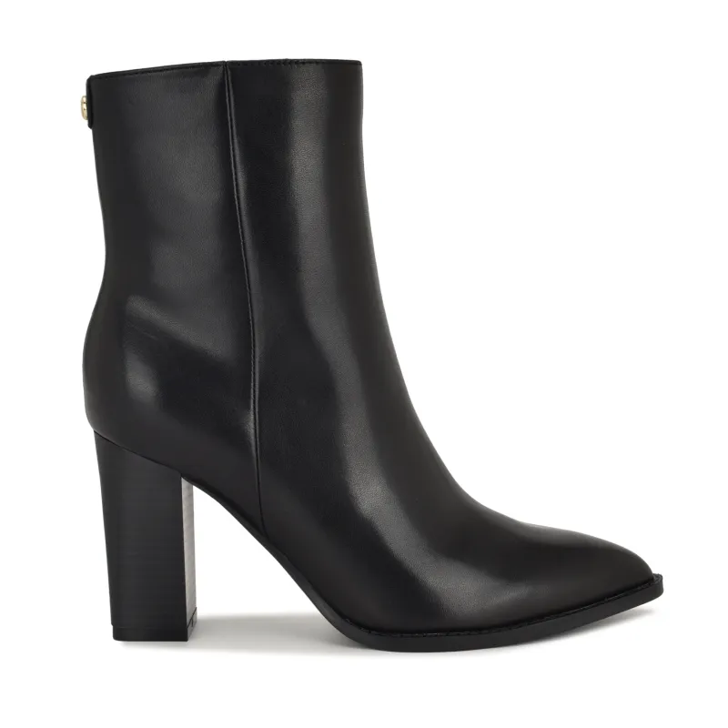 Tessay 9x9 Block Heel Leather Booties sold by Nine West