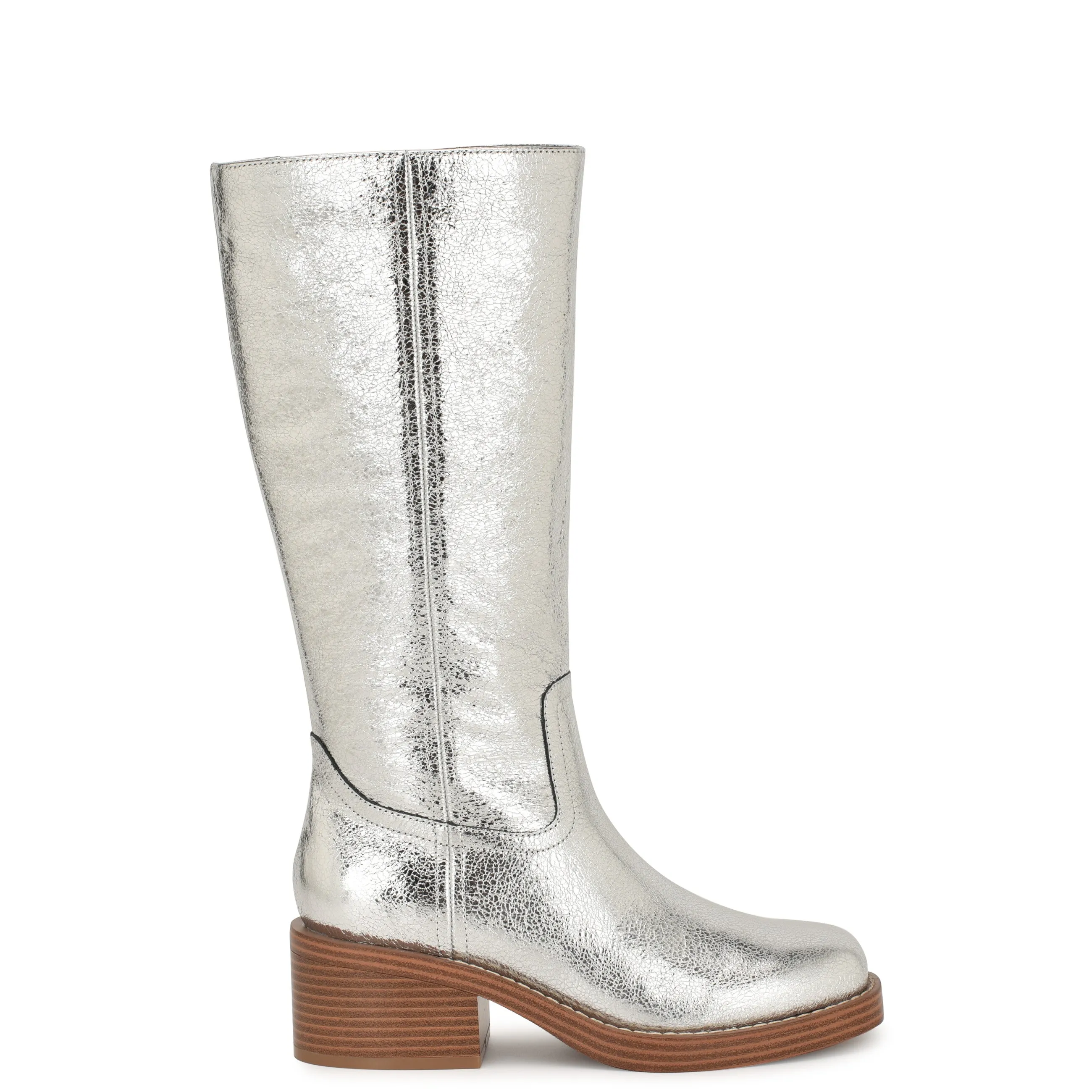 Broklyn Block Heel Casual Leather Boots sold by Nine West