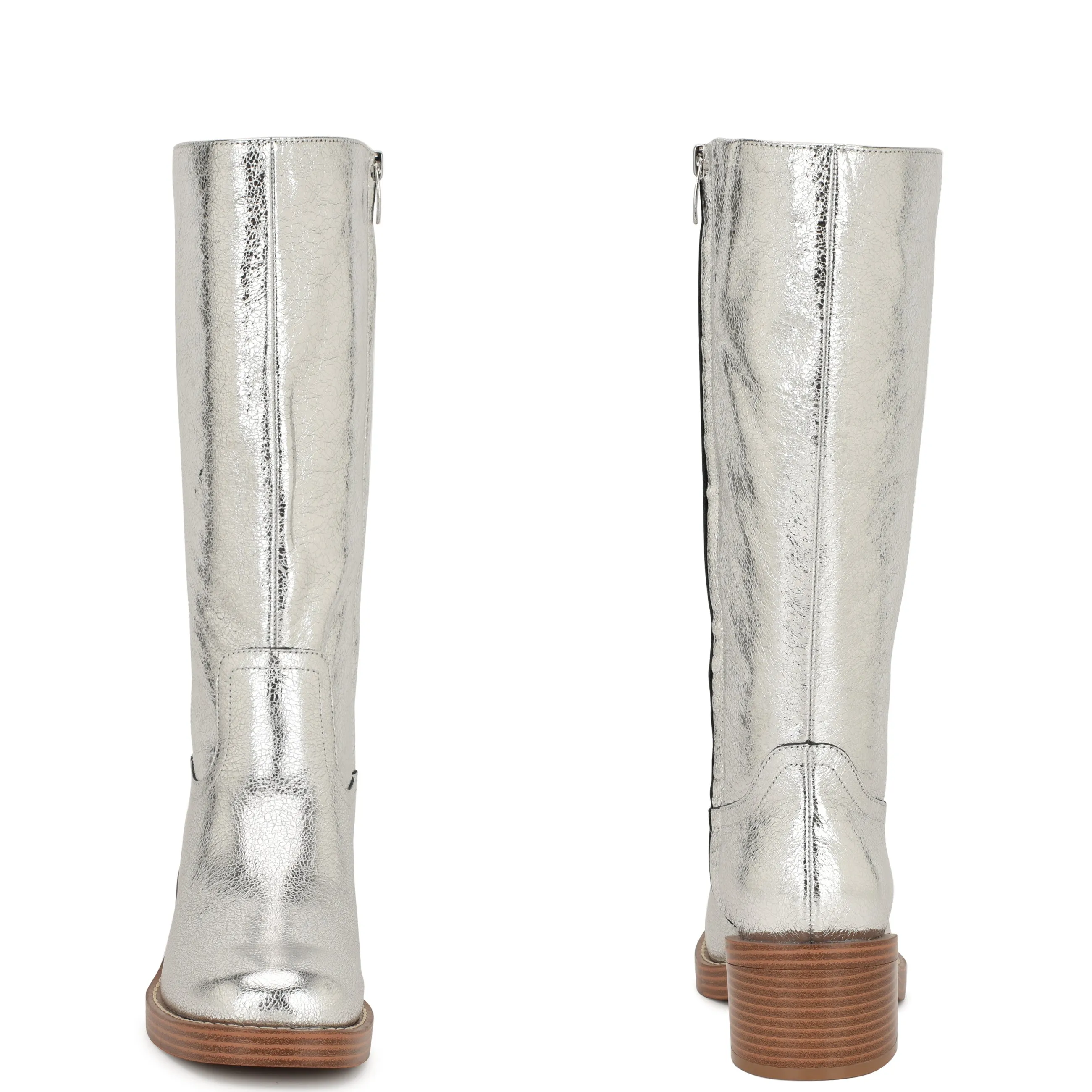 Broklyn Block Heel Casual Leather Boots sold by Nine West product image thumbnail 5