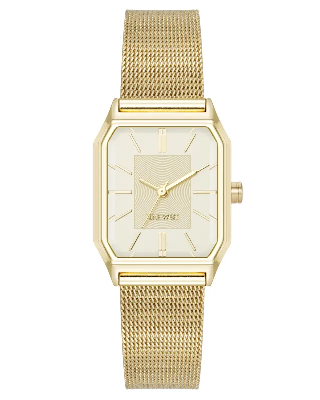 Octagonal Case Mesh Bracelet Watch sold by Nine West