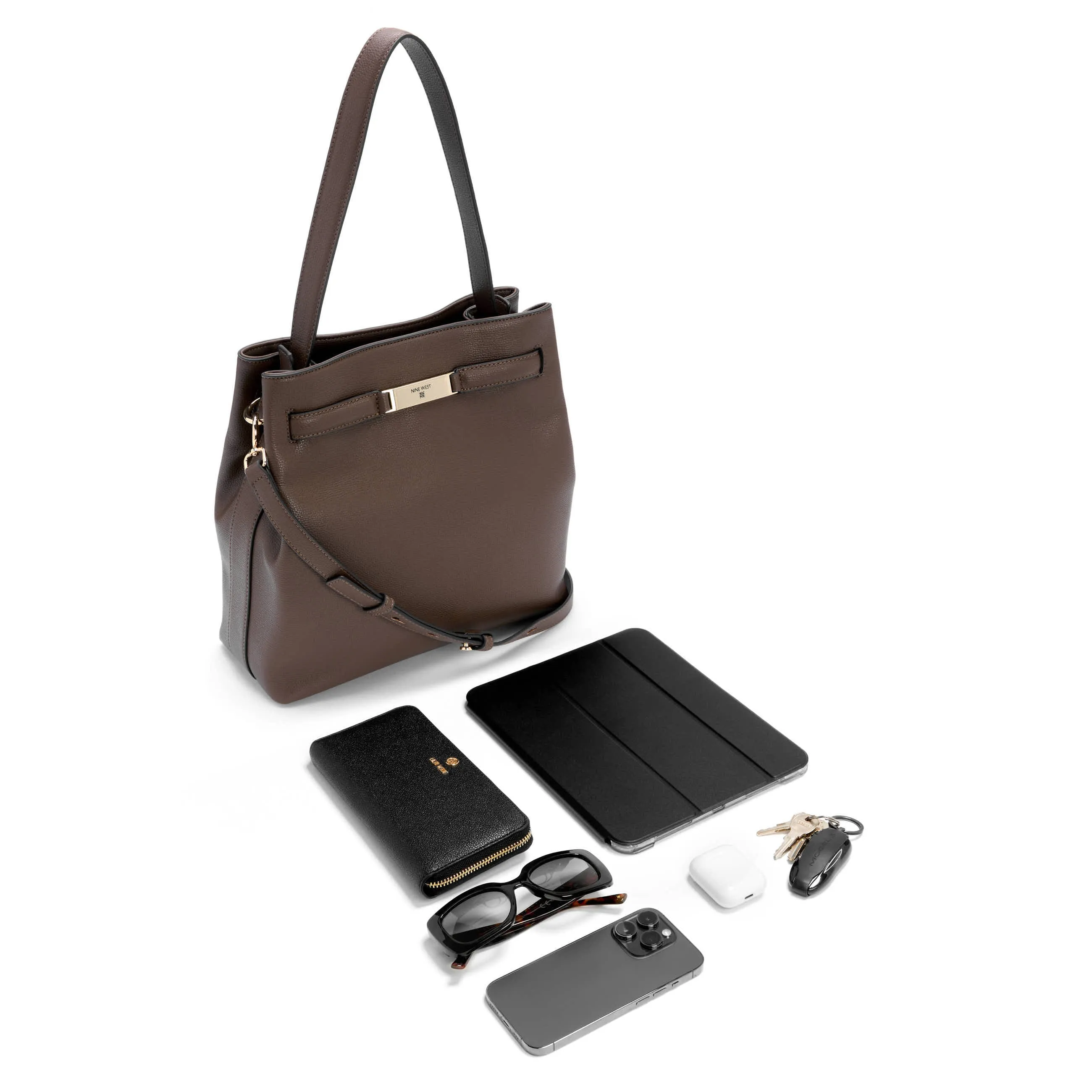 Harlee Crossbody Bucket Hobo sold by Nine West product image thumbnail 5