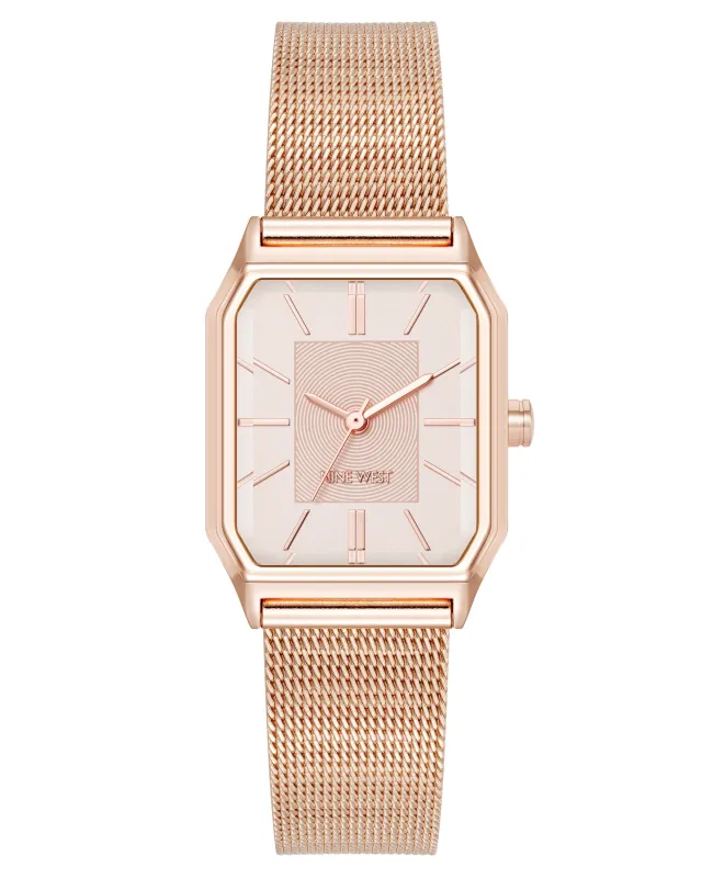 Octagonal Case Mesh Bracelet Watch sold by Nine West