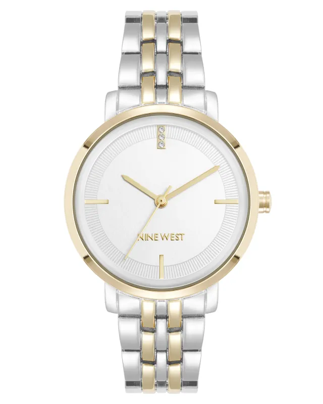 Two-Tone Bracelet Watch sold by Nine West