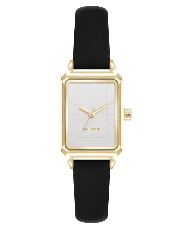 Petite Rectangular Case Strap Watch sold by Nine West