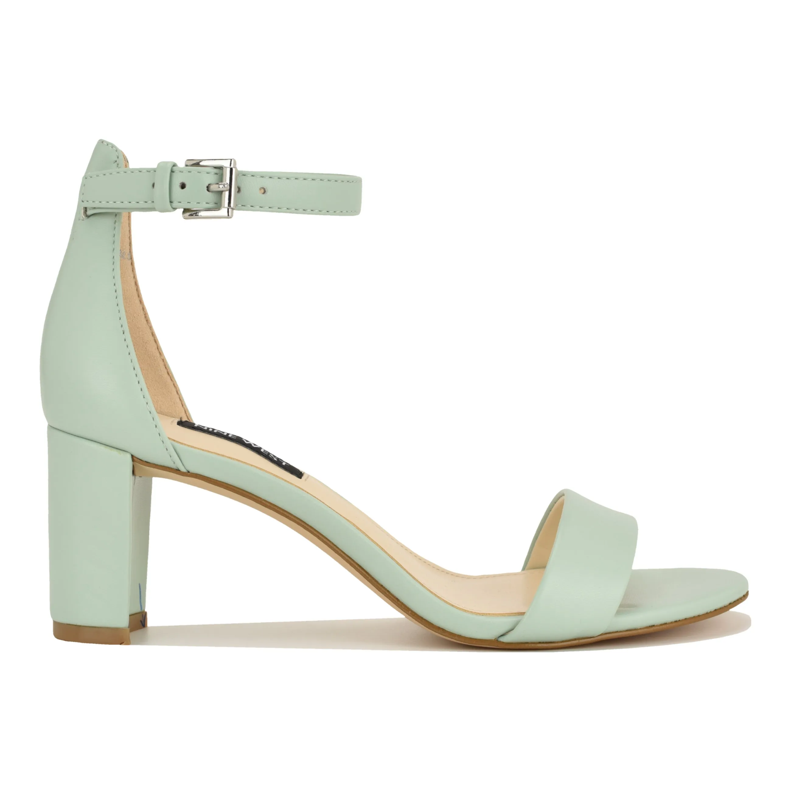 Pruce Ankle Strap Block Heel Sandals sold by Nine West