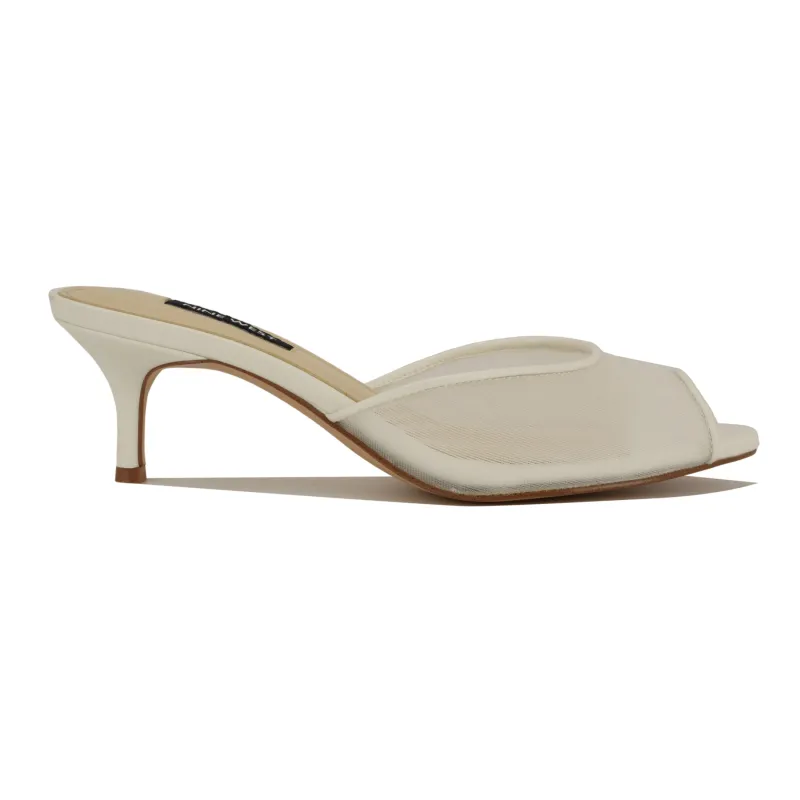 Luvlie Heeled Slide Sandals made by Nine West