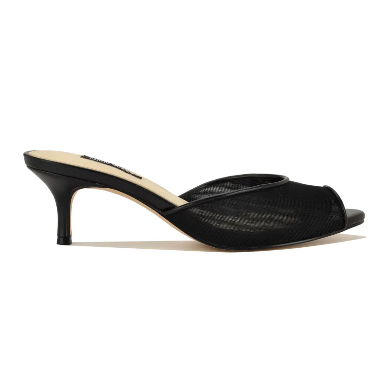 Luvlie Heeled Slide Sandals made by Nine West
