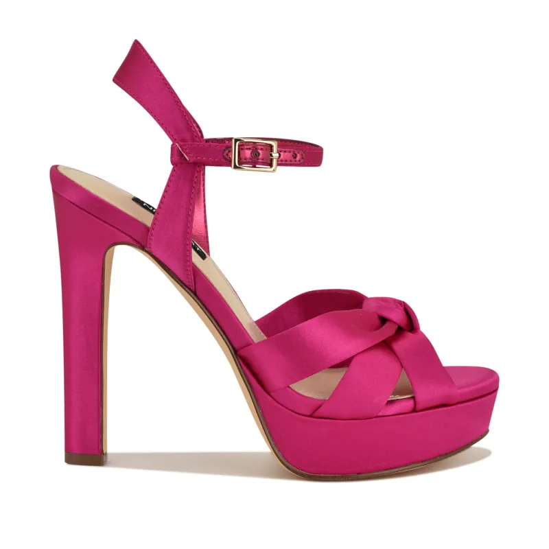 Windee Knotted Platform Sandals made by Nine West