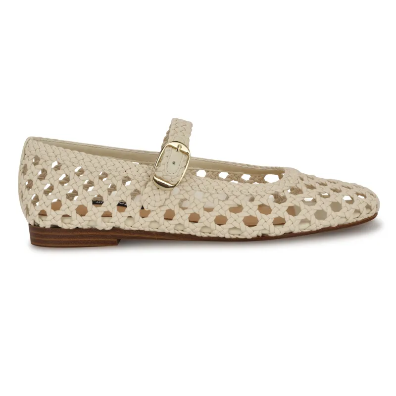 Halie Woven Mary Jane Flats made by Nine West