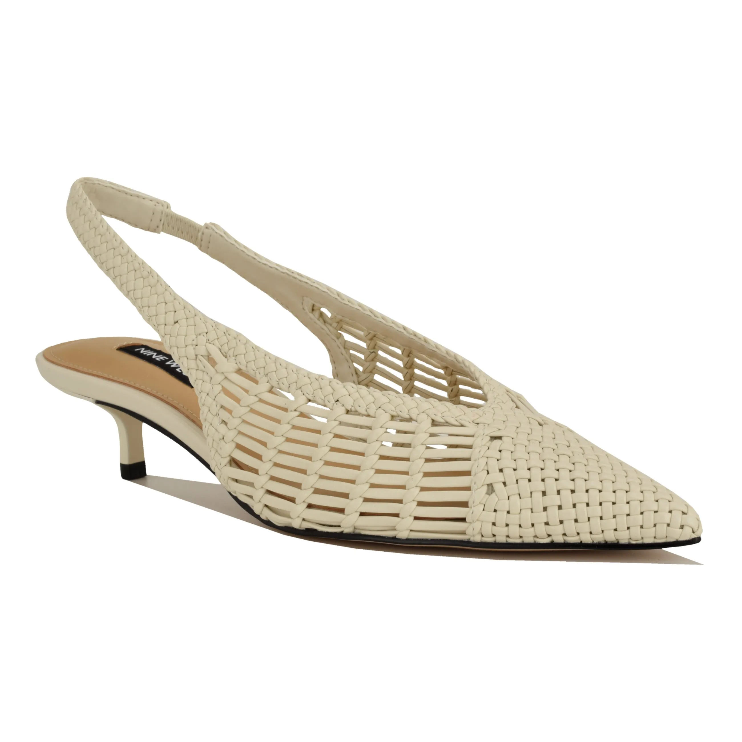 Edela Woven Kitten Heel Slingback Pumps sold by Nine West product image thumbnail 2
