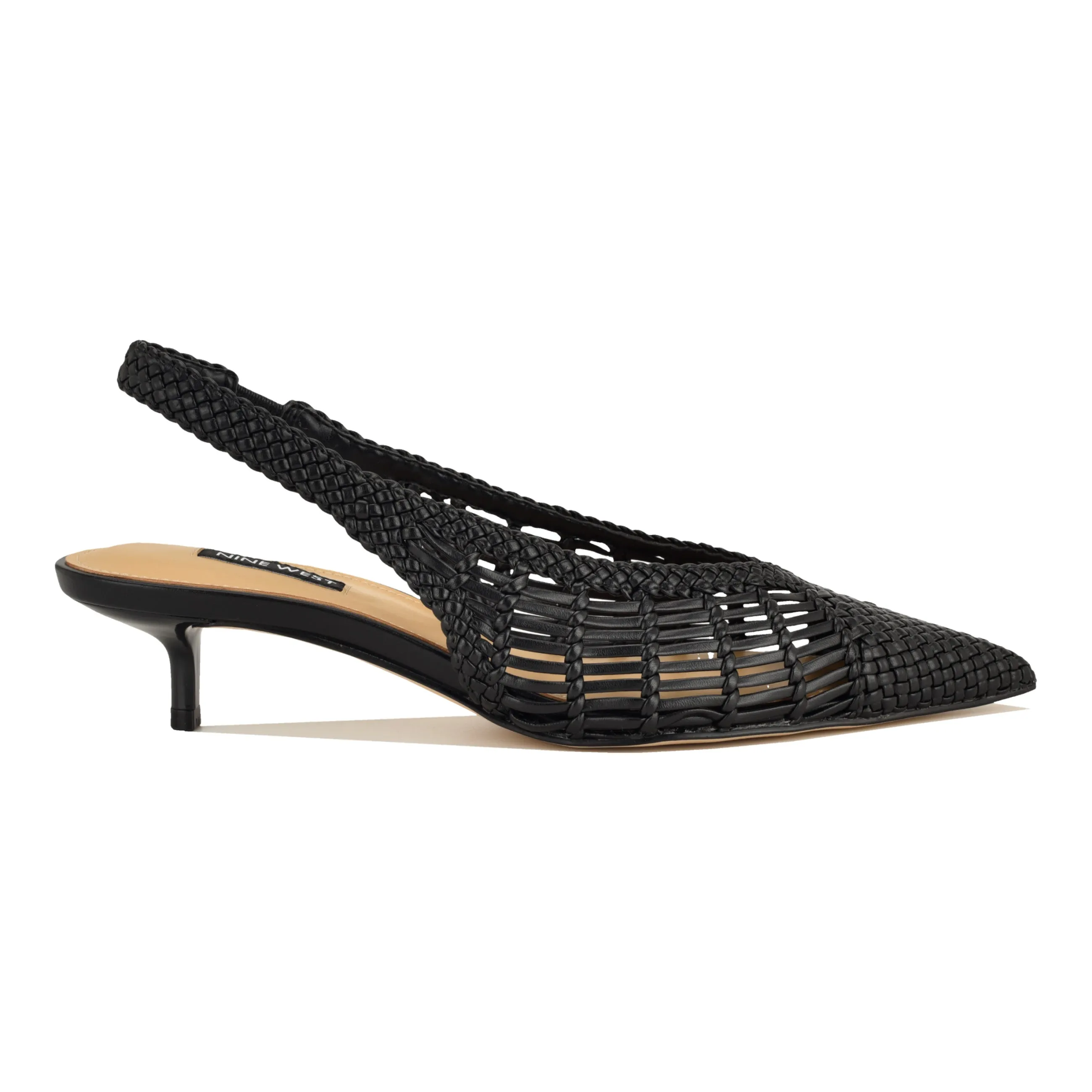 Edela Woven Kitten Heel Slingback Pumps sold by Nine West