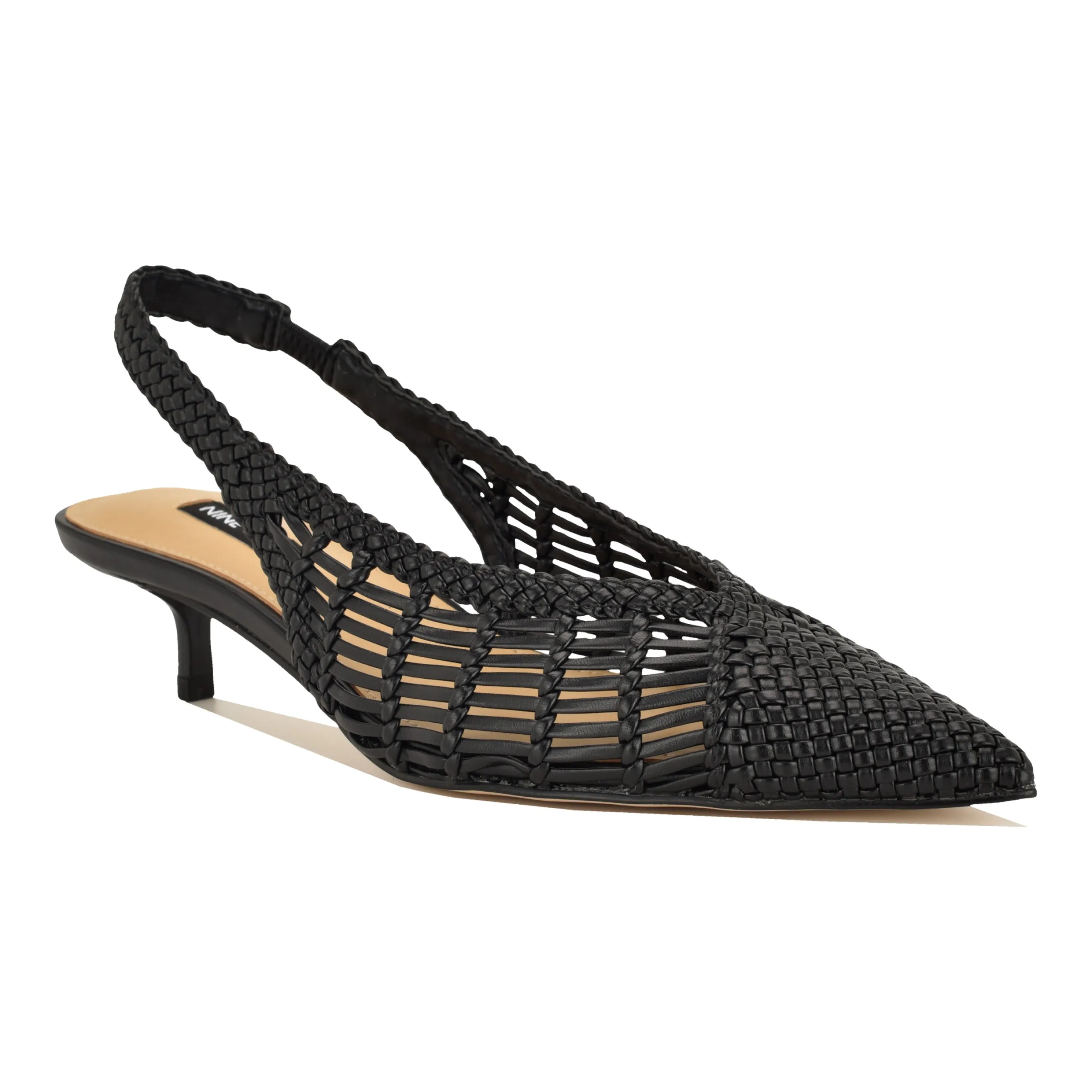 Edela Woven Kitten Heel Slingback Pumps sold by Nine West product image thumbnail 2