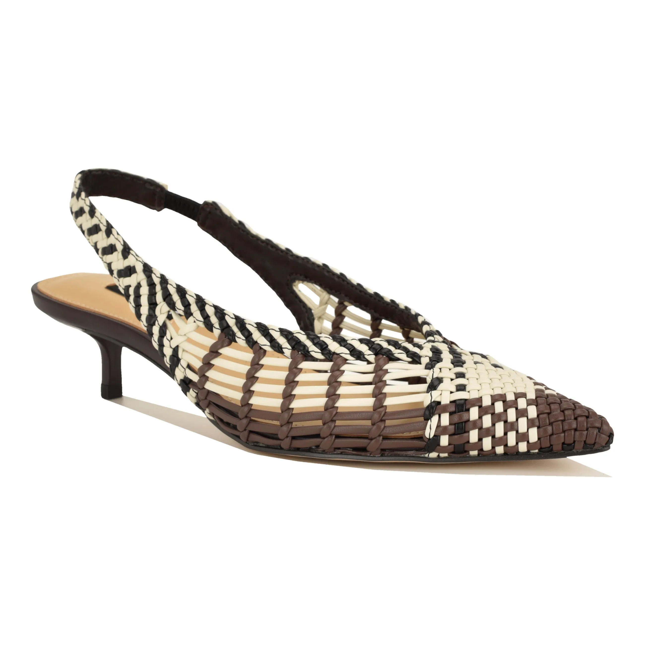 Edela Woven Kitten Heel Slingback Pumps sold by Nine West product image thumbnail 2