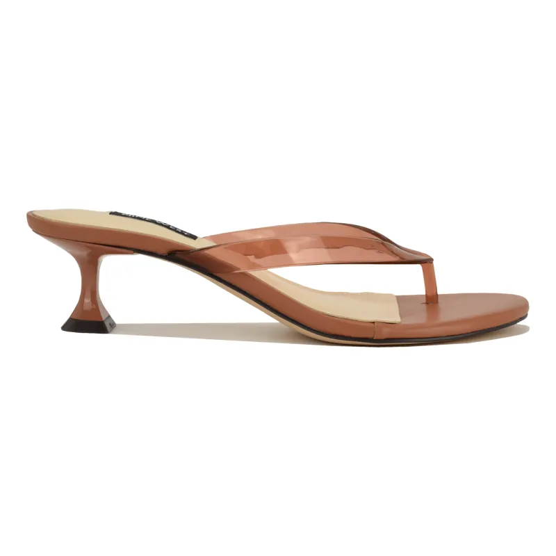 Crisee Heeled Jelly Thong Sandals sold by Nine West