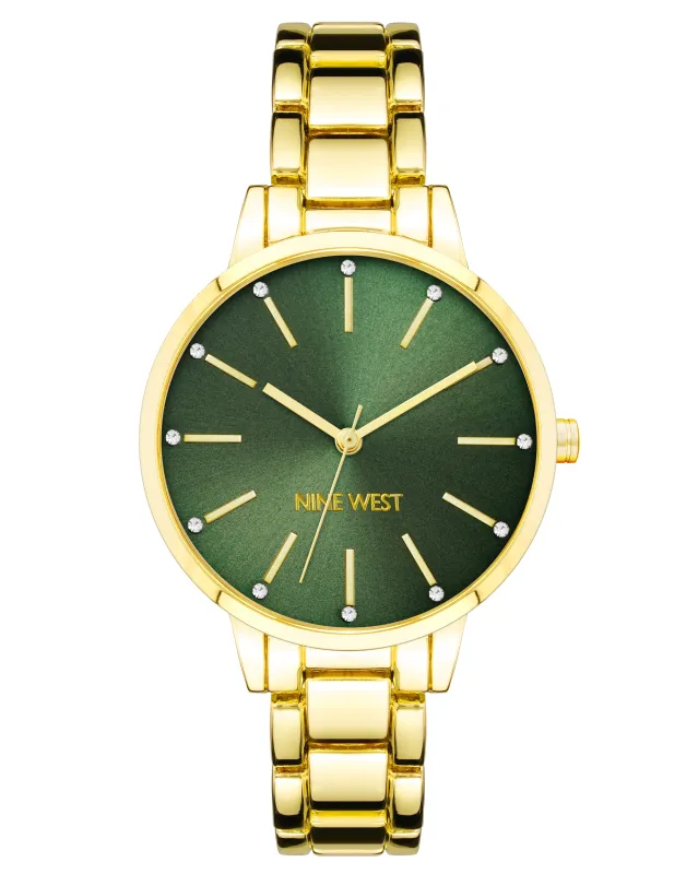 Crystal Accented Bracelet Watch sold by Nine West