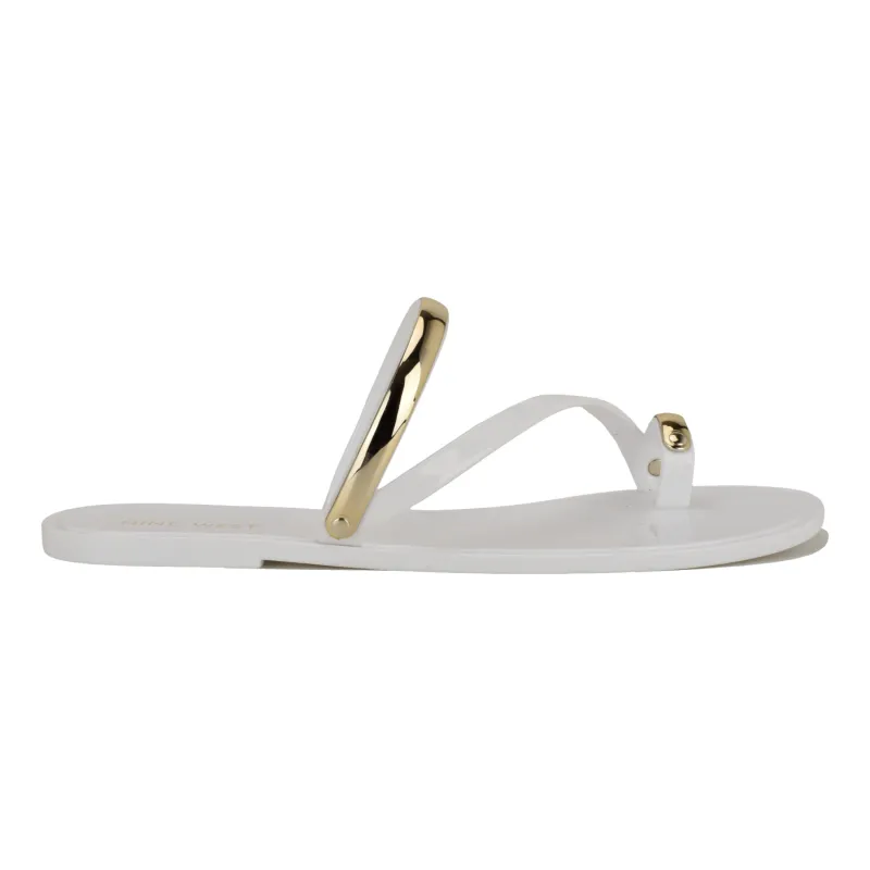 Seashell Jelly Flat Sandals made by Nine West