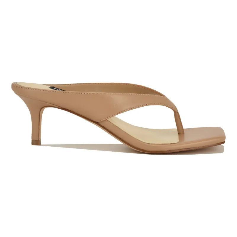 Olanna Heeled Thong Sandals made by Nine West