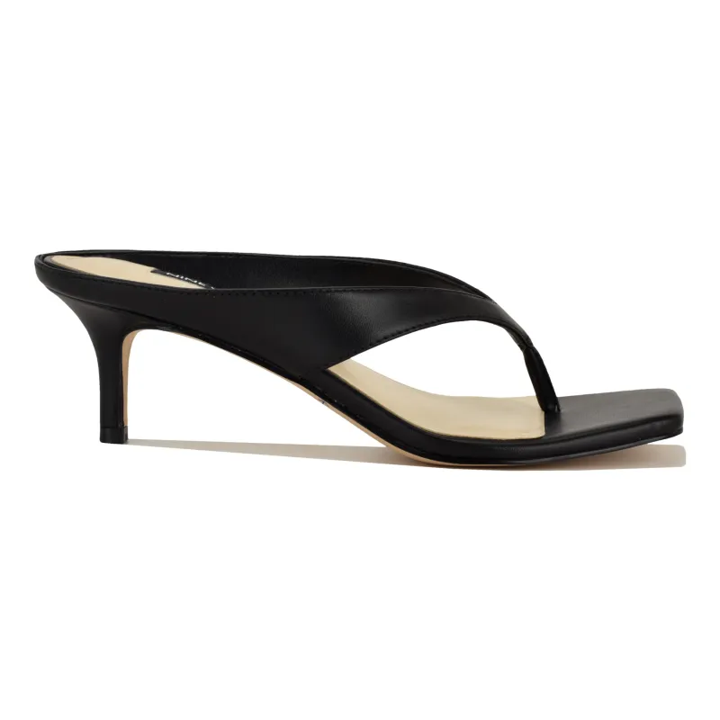 Olanna Heeled Thong Sandals made by Nine West