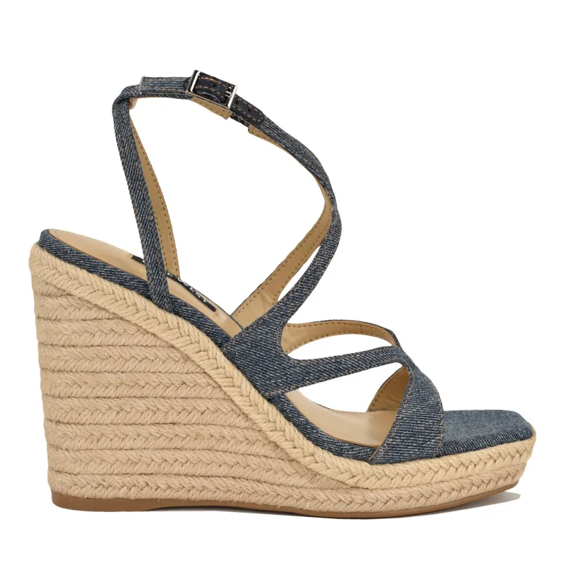 Adriane Strappy Wedge Sandals made by Nine West
