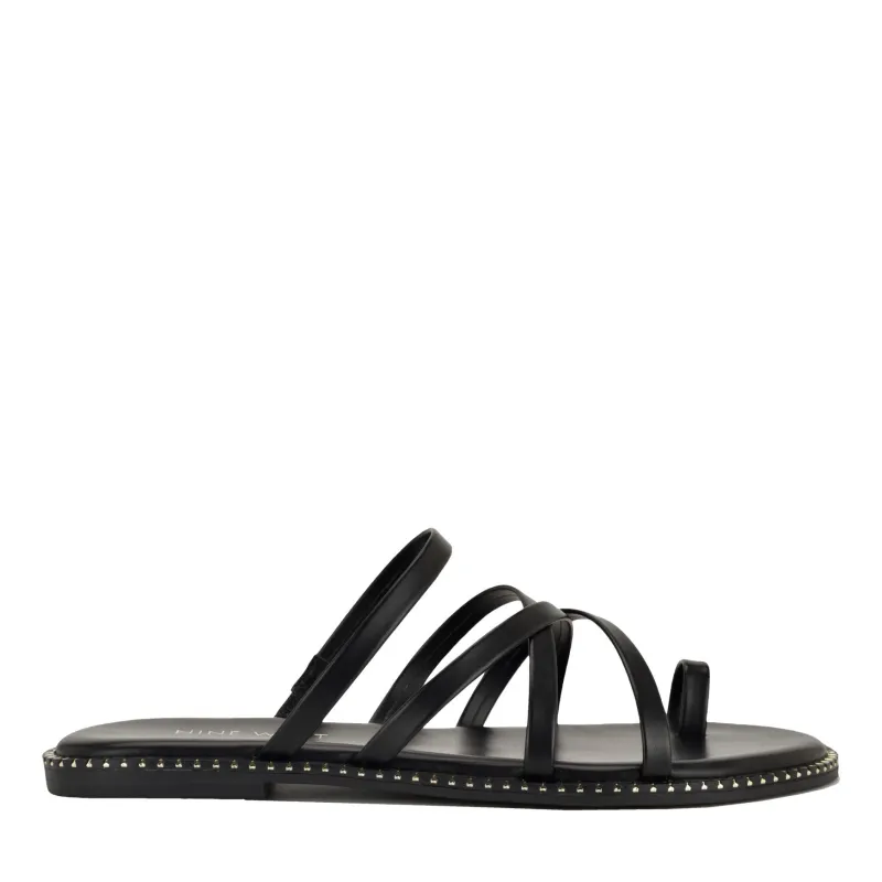 Digen Strappy Flat Sandals made by Nine West