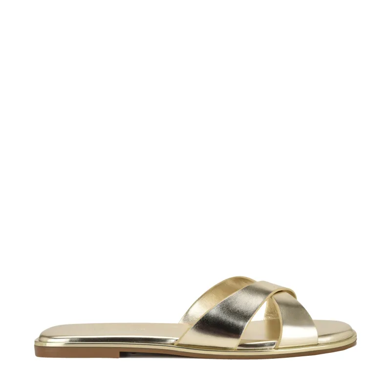 Edeny Flat Slide Sandals made by Nine West