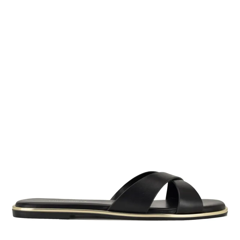 Edeny Flat Slide Sandals made by Nine West