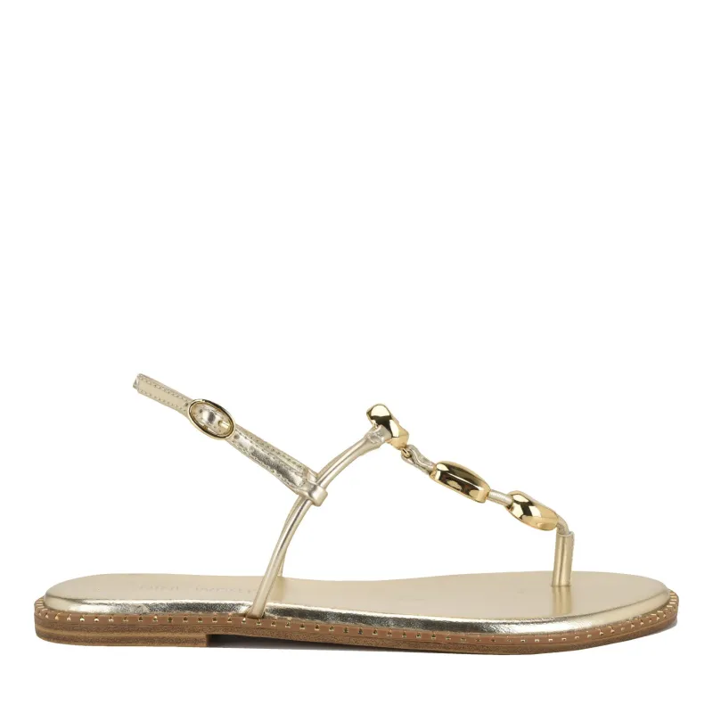 Derika Flat Thong Sandals made by Nine West