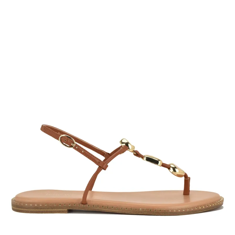 Derika Flat Thong Sandals made by Nine West