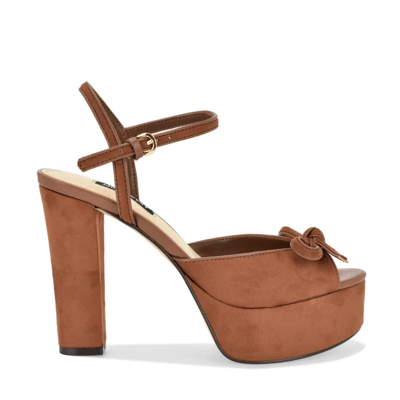 Nessle Platform Bow Sandals made by Nine West