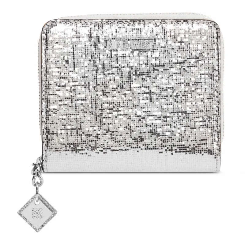 Kristina Zip Around Wallet with adornment made by Nine West