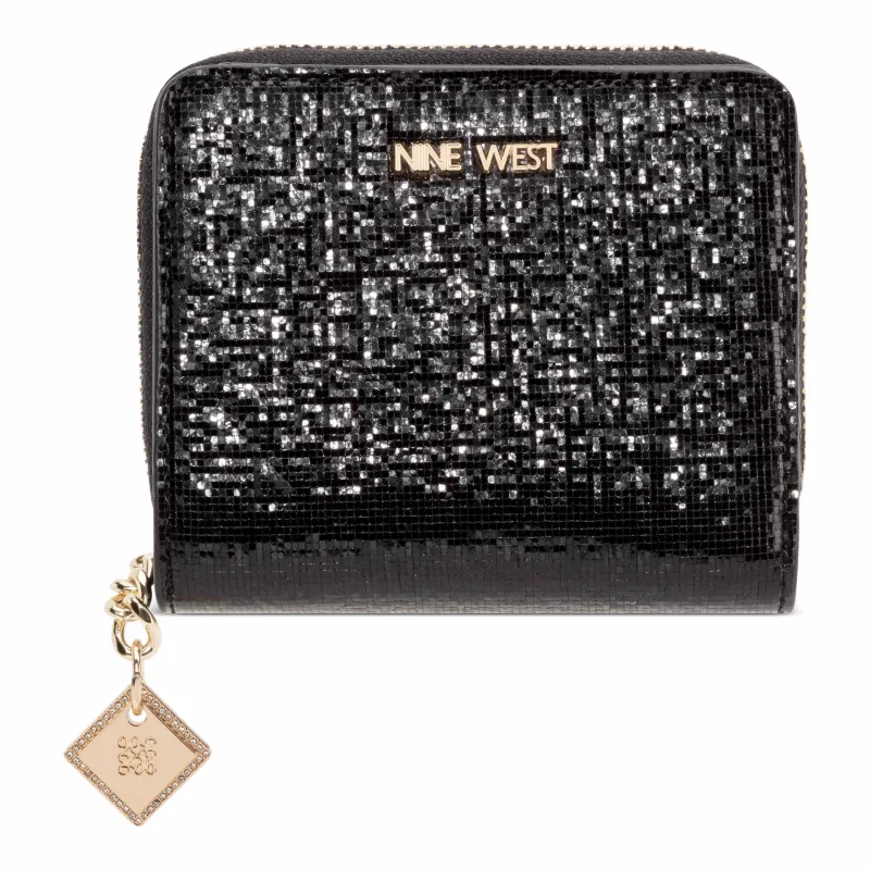 Kristina Zip Around Wallet with adornment made by Nine West