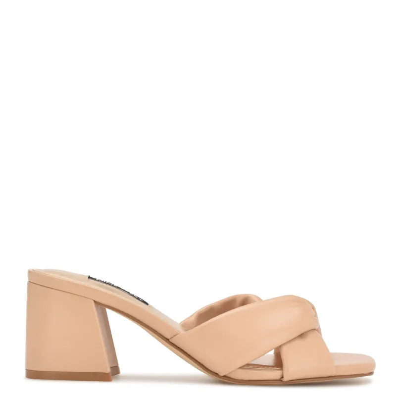 Gather Heeled Slides sold by Nine West