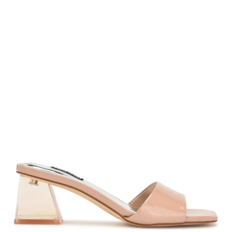 Oaky Heeled Slide Sandals sold by Nine West
