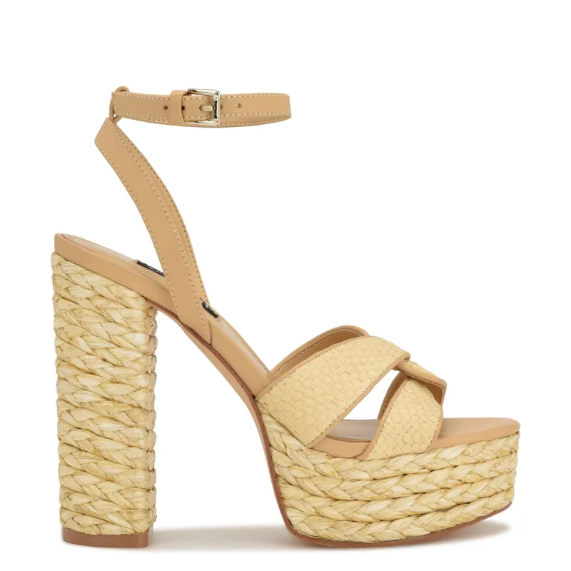 Hayya Woven Platform Sandals sold by Nine West